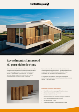 Ficha de Produto Lunawood | Lunawood 3D para efeito de ripas